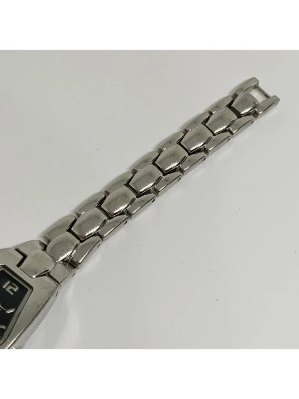 Ian Daniels women’s watch silver tone quartz 18mm black dial adjustable running